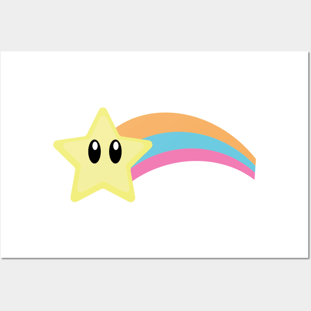 Cute Shooting Star Wall Art by MidnightSky07